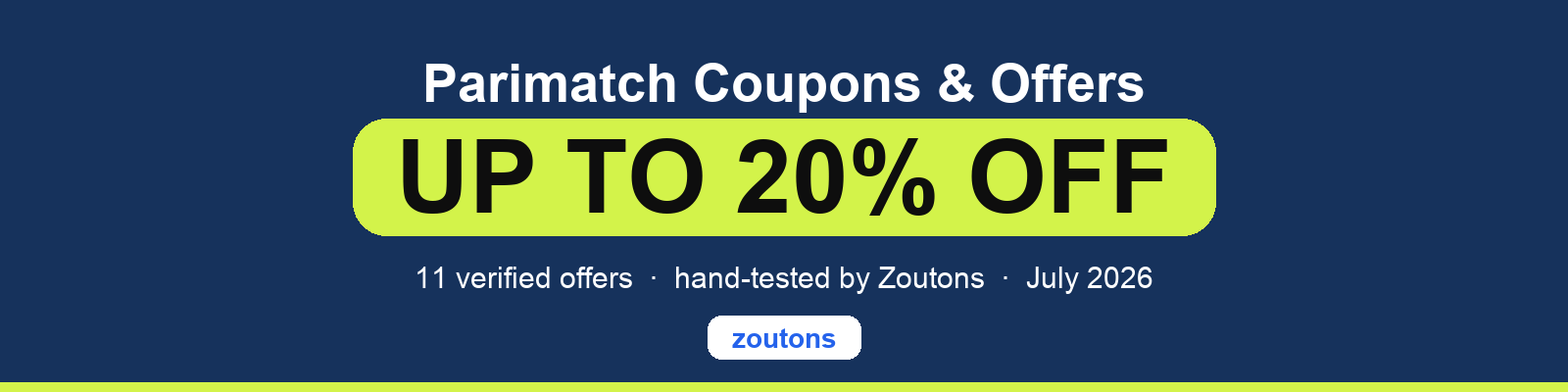 Parimatch Coupons July 2026