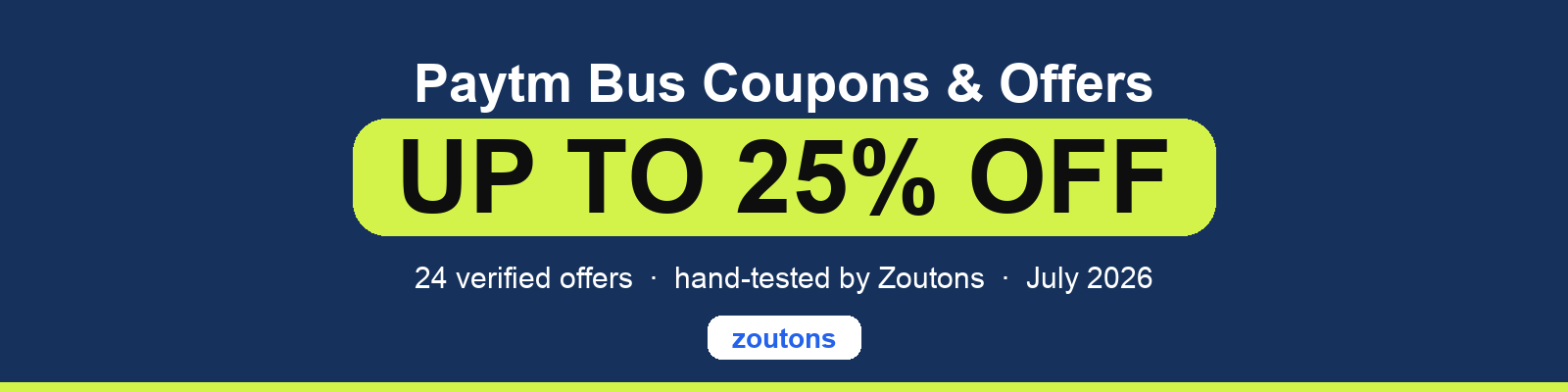 Paytm Bus Coupons July 2026