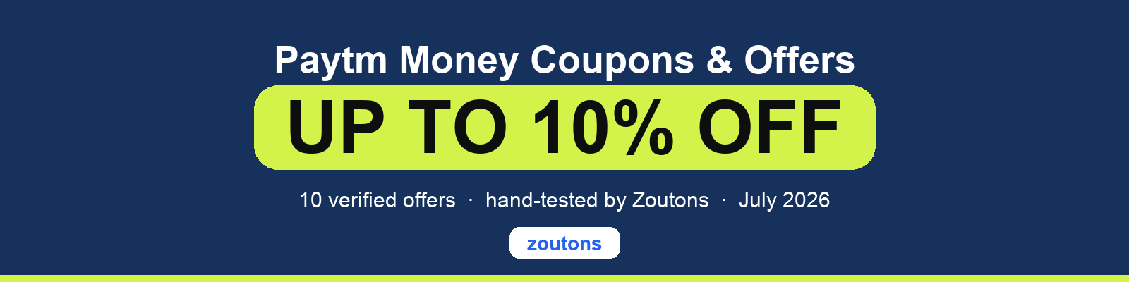 Paytm Money Coupons July 2026