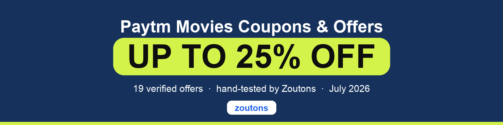 Paytm Movies Coupons July 2026