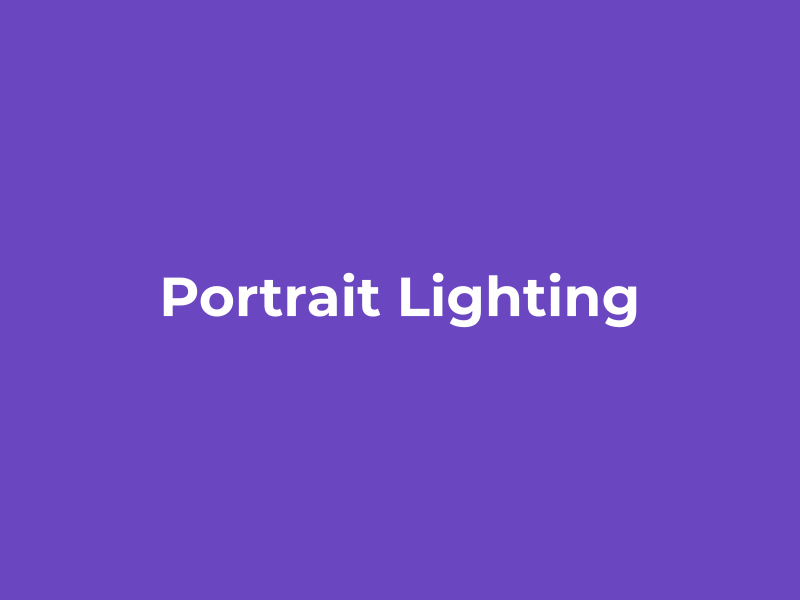 Portrait Photography Lighting Editing Course Udemy