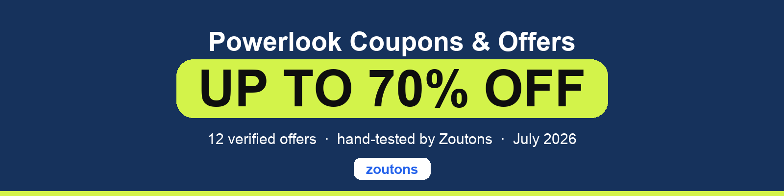 Powerlook Coupons July 2026