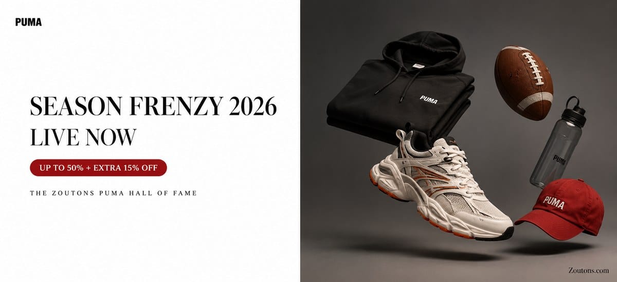 PUMA Season Frenzy Sale 2026: The Hall of Fame (Up to 50% + Extra 15% Off)