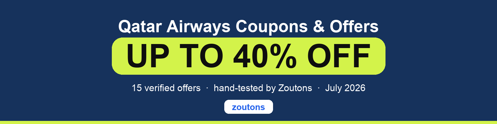 Qatar Airways Coupons July 2026