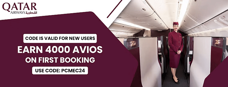 Qatar Airways Enrollment Promo Codes | February 2024 | Earn 4000 Avios ...