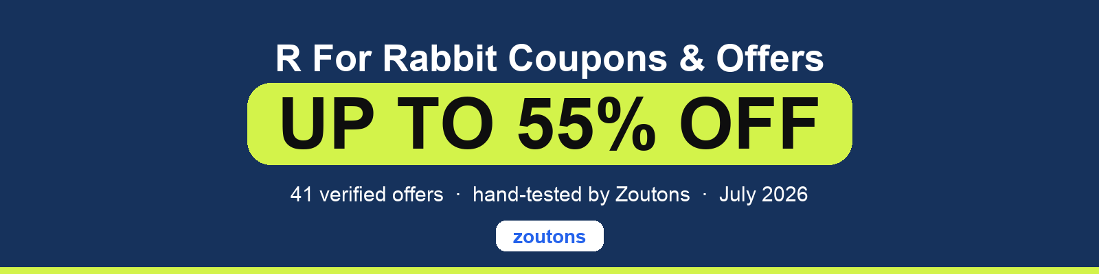 R For Rabbit Coupons July 2026