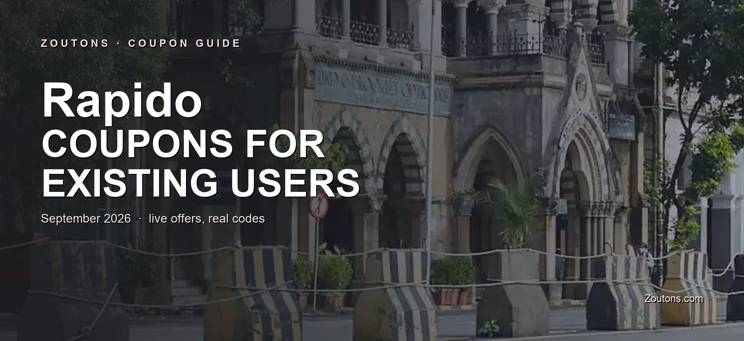 Rapido Coupons for Old Users September 2026: 50% OFF for Existing Users