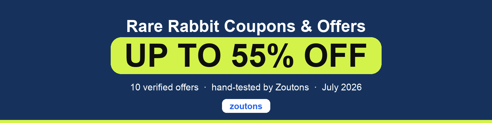 Rare Rabbit Coupons July 2026