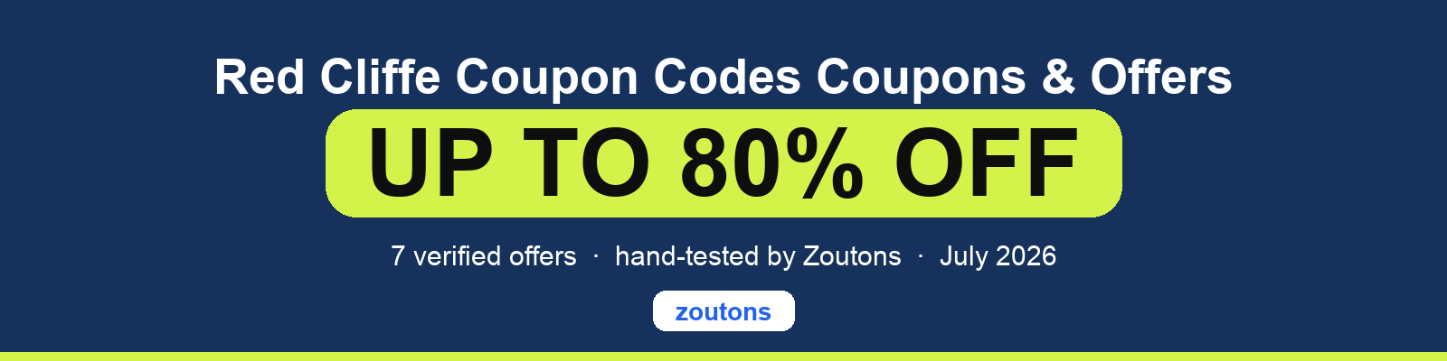 Red Cliffe Coupon Codes Coupons July 2026