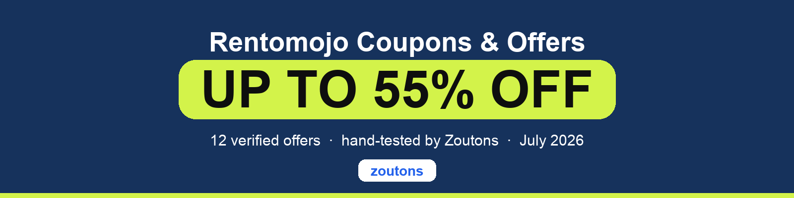 Rentomojo Coupons July 2026
