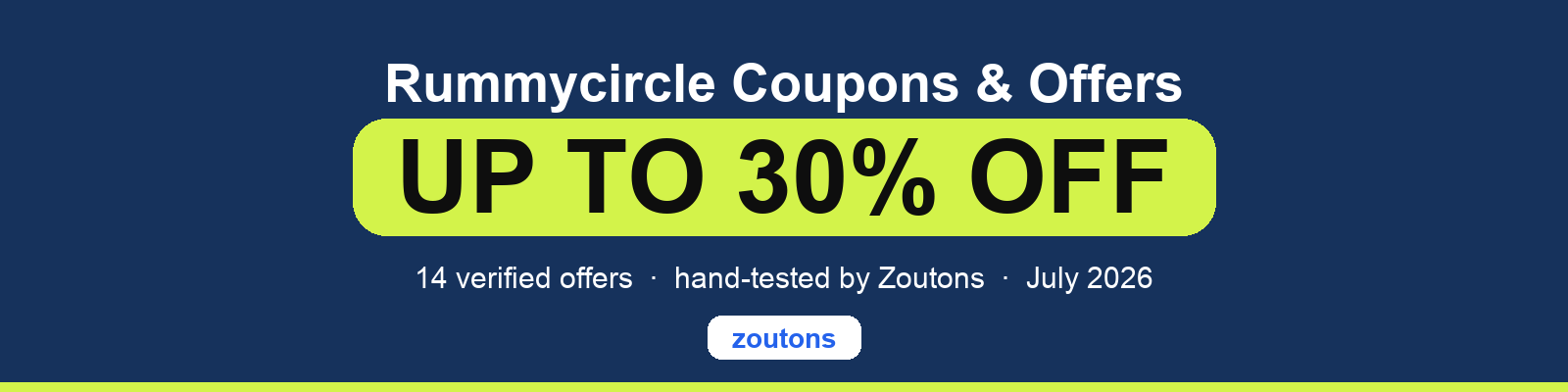 Rummycircle Coupons July 2026