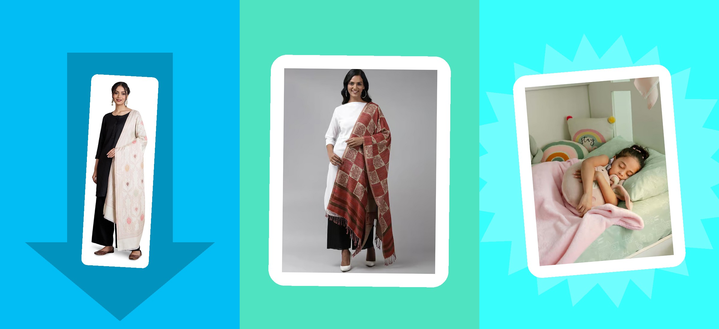 Shawl and Blanket Price Tata CLiQ vs Amazon October 2026: 2.8x Apart