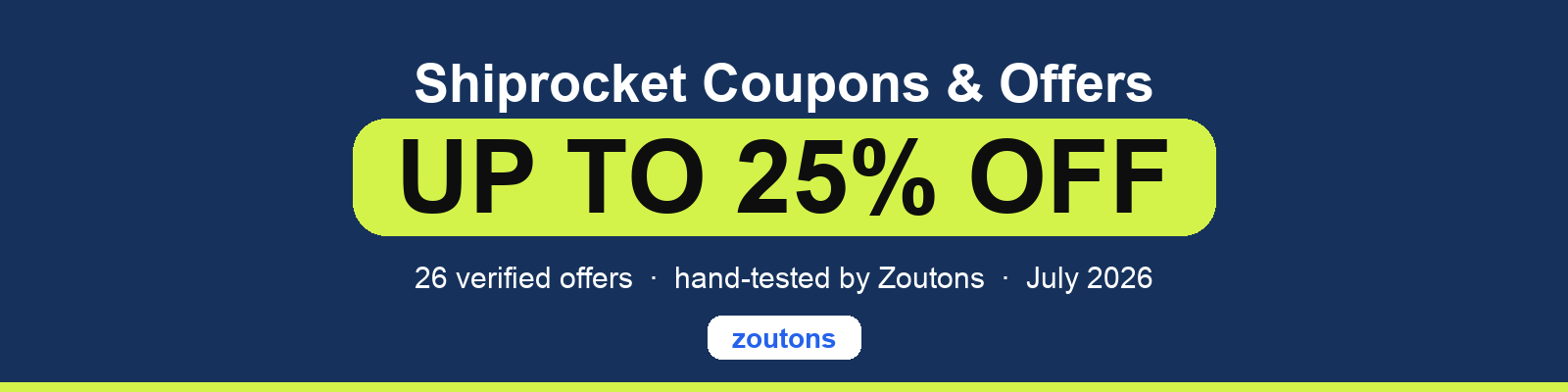 Shiprocket Coupons July 2026