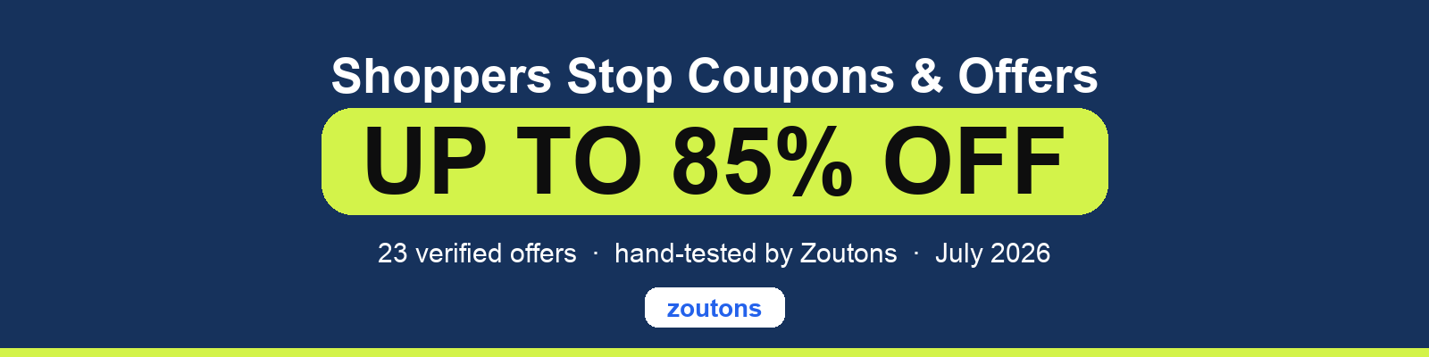 Shoppers Stop Coupons July 2026