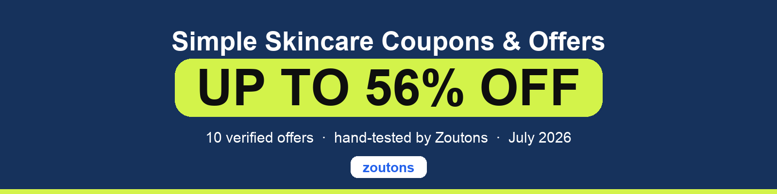 Simple Skincare Coupons July 2026