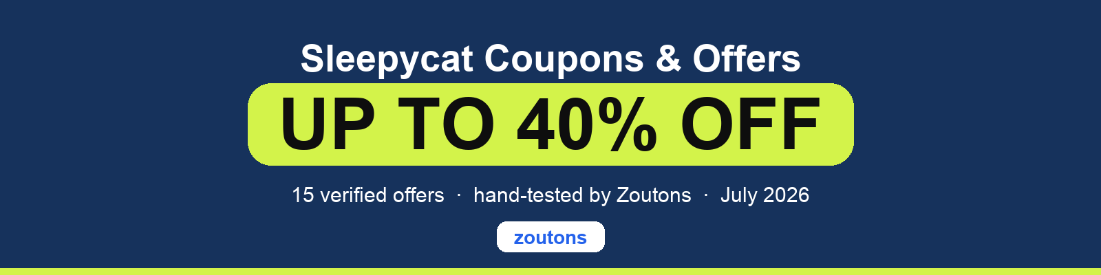 Sleepycat Coupons July 2026