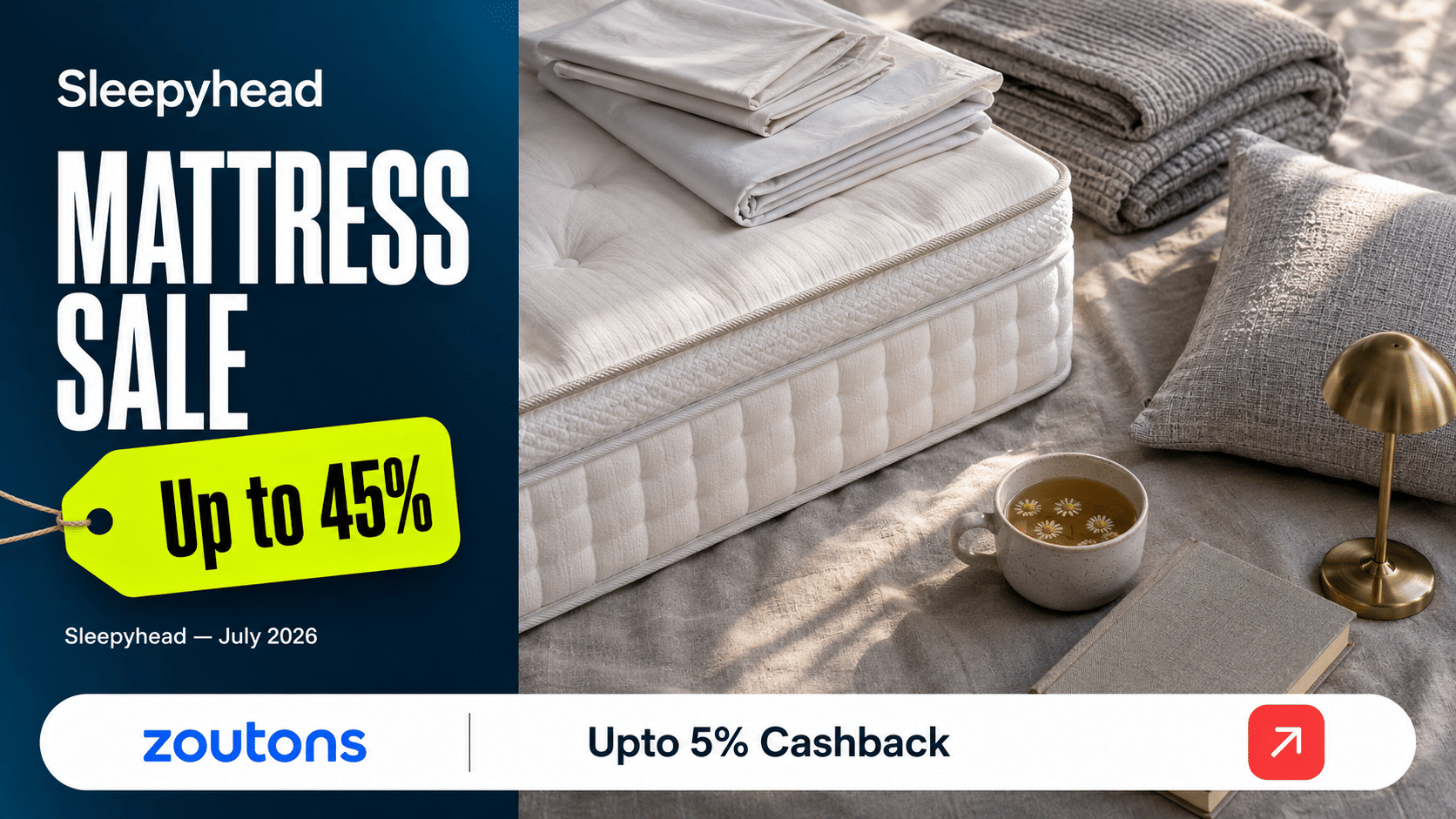 Sleepyhead Mattress Sale — Up to <strong class='bold'><strong class='bold'><strong class='bold'><strong class='bold'>45%</strong></strong></strong></strong> Off + <strong class='bold'><strong class='bold'><strong class='bold'><strong class='bold'><strong class='bold'><strong class='bold'><strong class='bold'><strong class='bold'><strong class='bold'><strong class='bold'><strong class='bold'><strong class='bold'>10%</strong></strong></strong></strong></strong></strong></strong></strong></strong></strong></strong></strong> Instant Discount on ICICI Cards