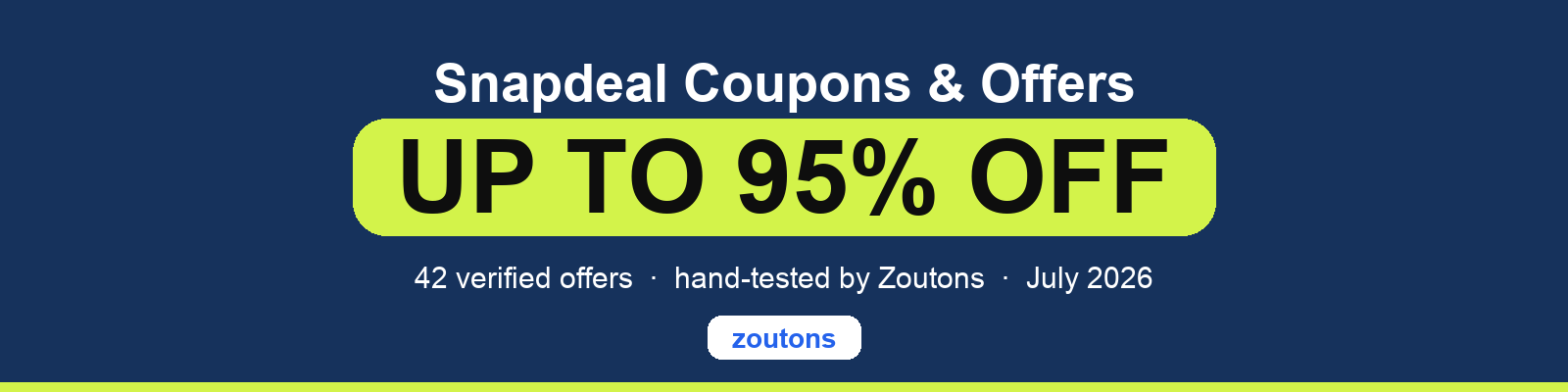 Snapdeal Coupons July 2026