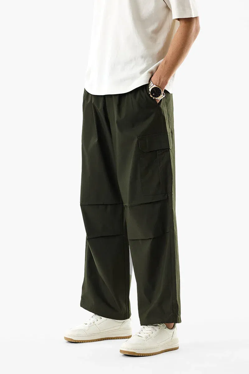 Relaxed Stretch Parachute Pants