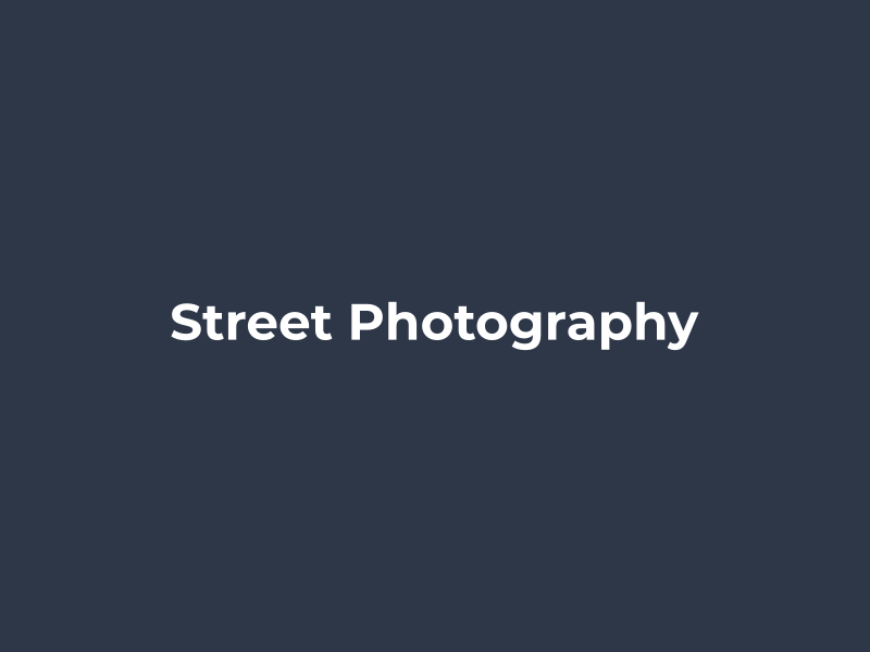 Street Photography Masterclass Udemy