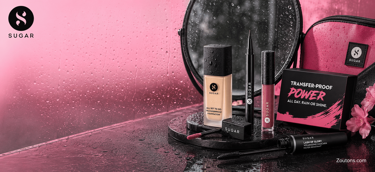 SUGAR Transfer-Proof Makeup Routine for Indian Monsoon 2026