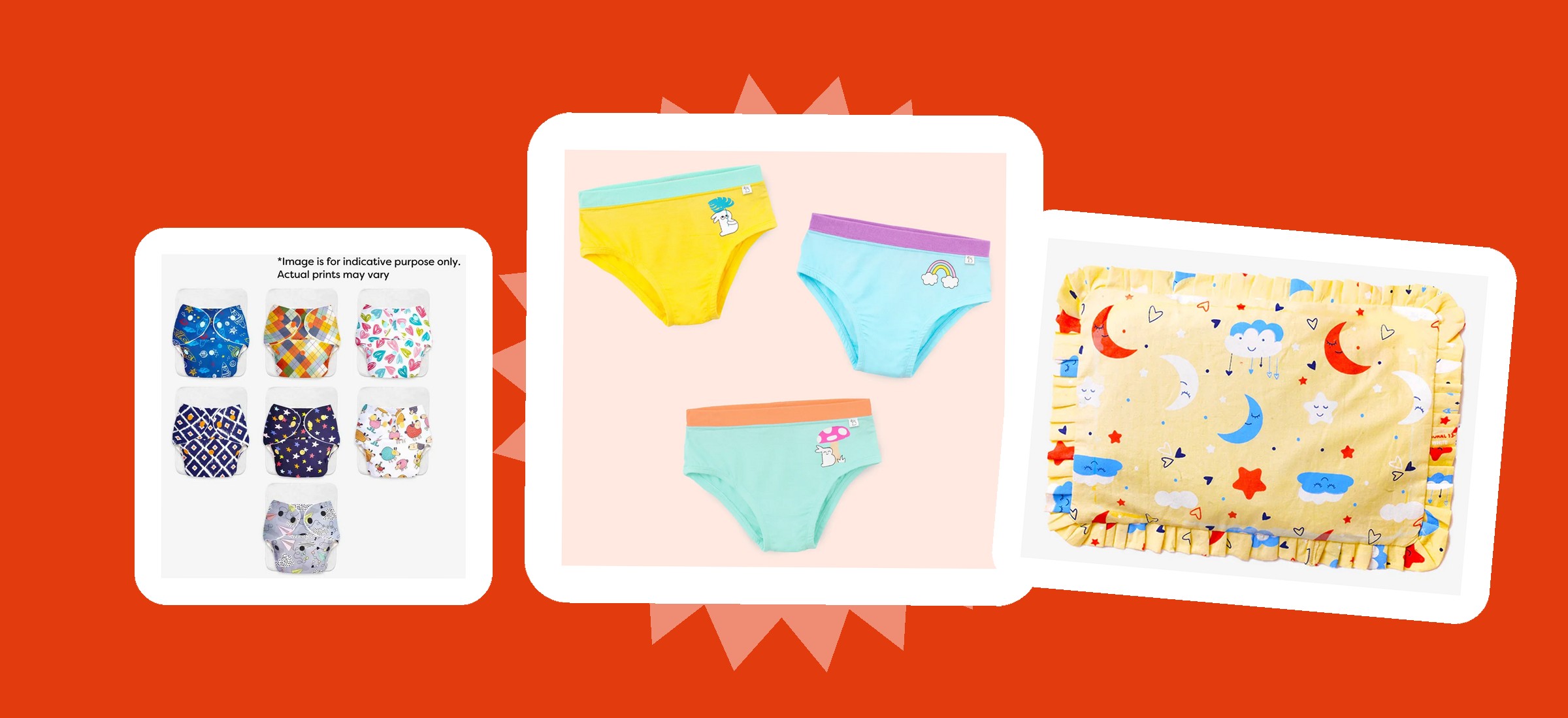 SuperBottoms baby and child products of the kind bought by the customers this privacy policy governs, shown in the brand's own product photographs