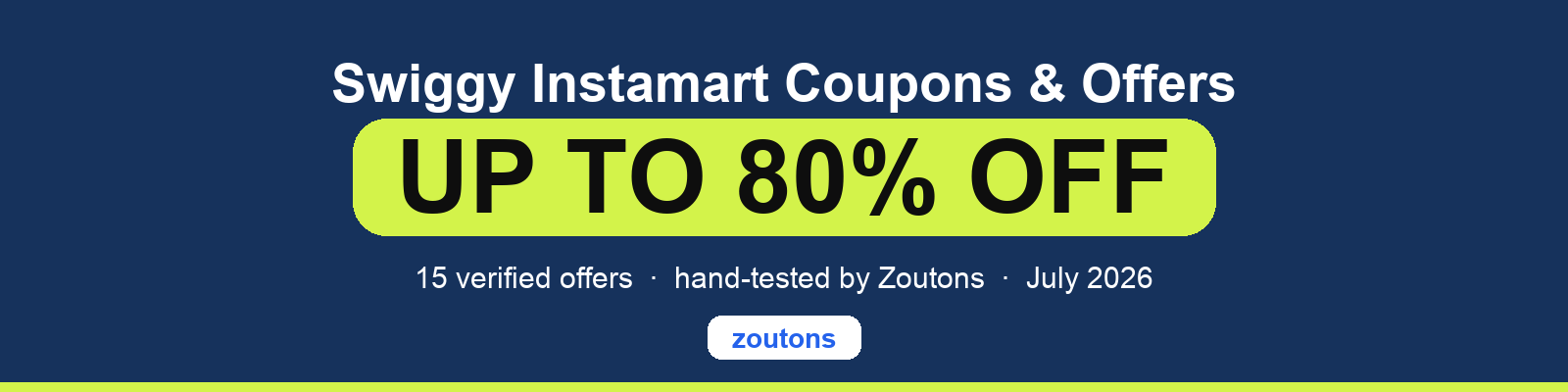 Swiggy Instamart Coupons July 2026