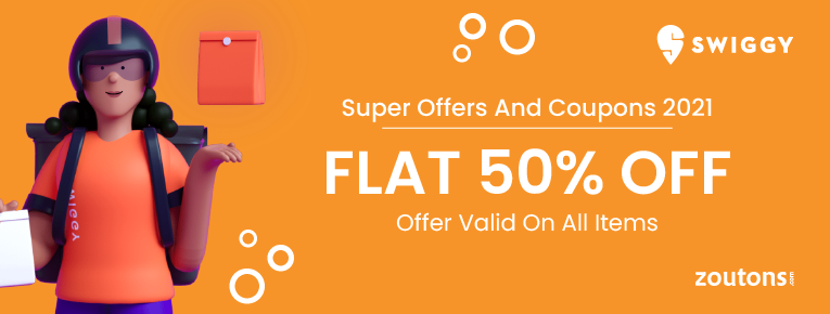 Swiggy Super Offer 2021 (July Special): Free Delivery On All Orders