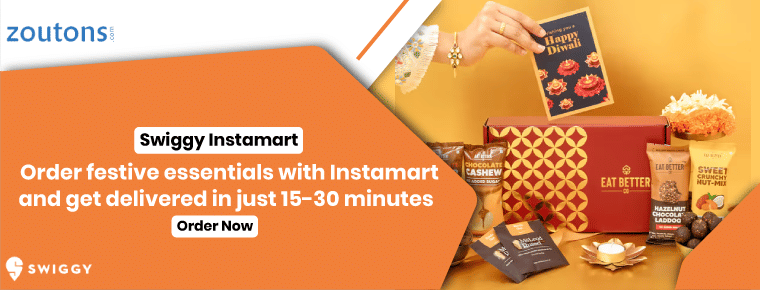 Order festive essentials with Swiggy Instamart and get delivered in just 15 - 30 minutes