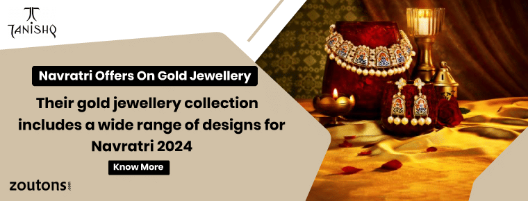 Tanishq gold jewellery collection includes a wide range of designs for Navaratri 2024