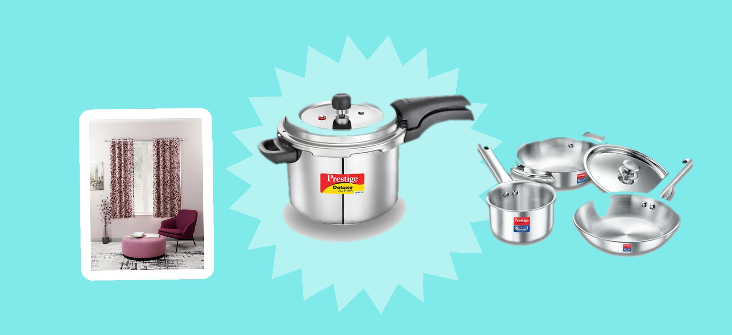 Tata CLiQ Curtain and Cookware Prices September 2026: From Rs. 326