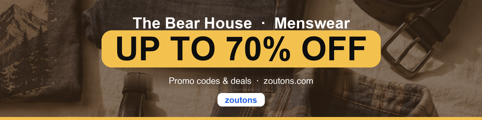 The Bear House India — Rugged Menswear Flat Lay August 2026