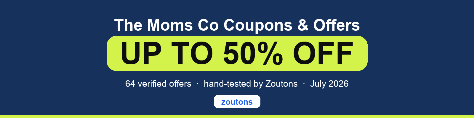 The Moms Co Coupons July 2026