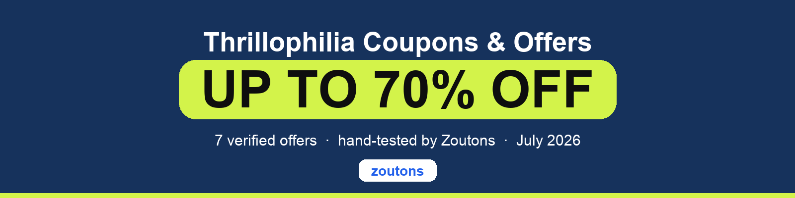 Thrillophilia Coupons July 2026
