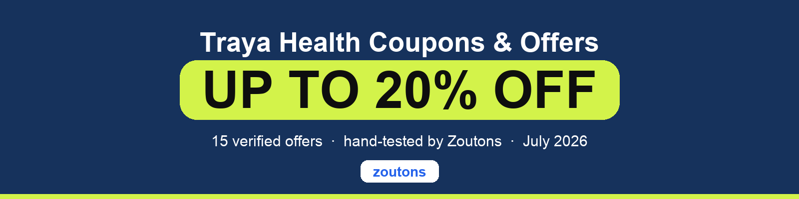 Traya Health Coupons August 2026