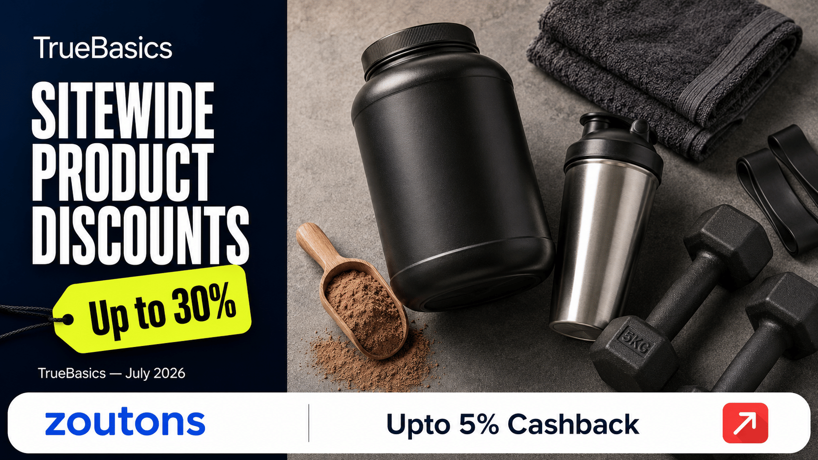 TrueBasics Clean Protein &mdash; No Artificial Sweeteners, No Fillers, HAP Safe Certified