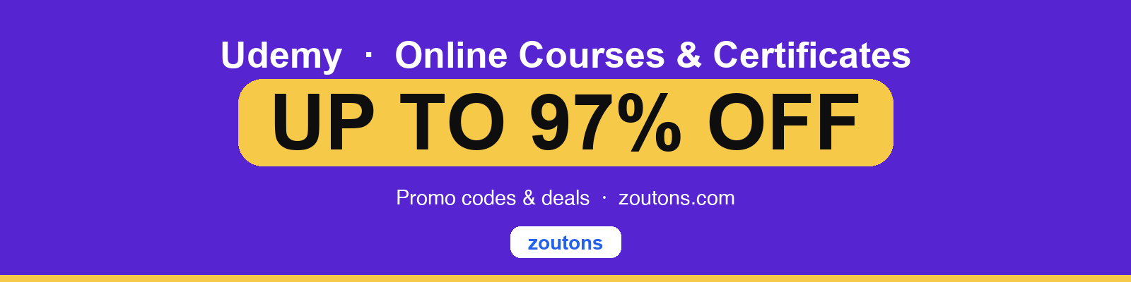 Udemy Coupons & Offers — Up to <strong class='bold'><strong class='bold'><strong class='bold'><strong class='bold'>97%</strong></strong></strong></strong> OFF | August 2026
