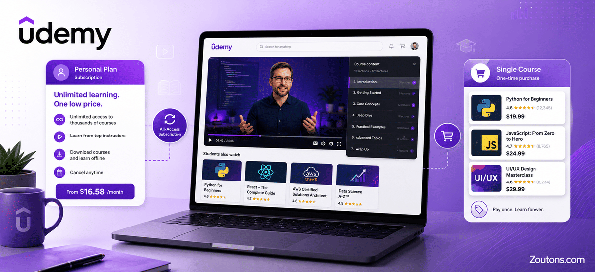 Udemy Personal Plan vs Single Courses: Which Is Worth It in 2026?