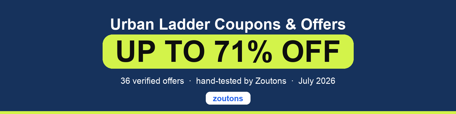 Urban Ladder Coupons July 2026