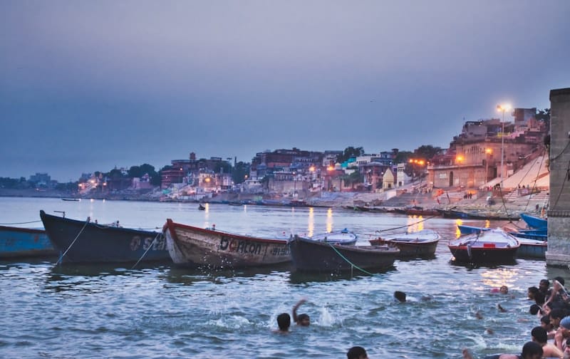 Varanasi Ganga Aarti Night IndiGo Flight