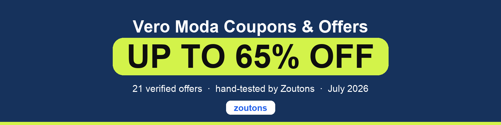 Vero Moda Coupons August 2026