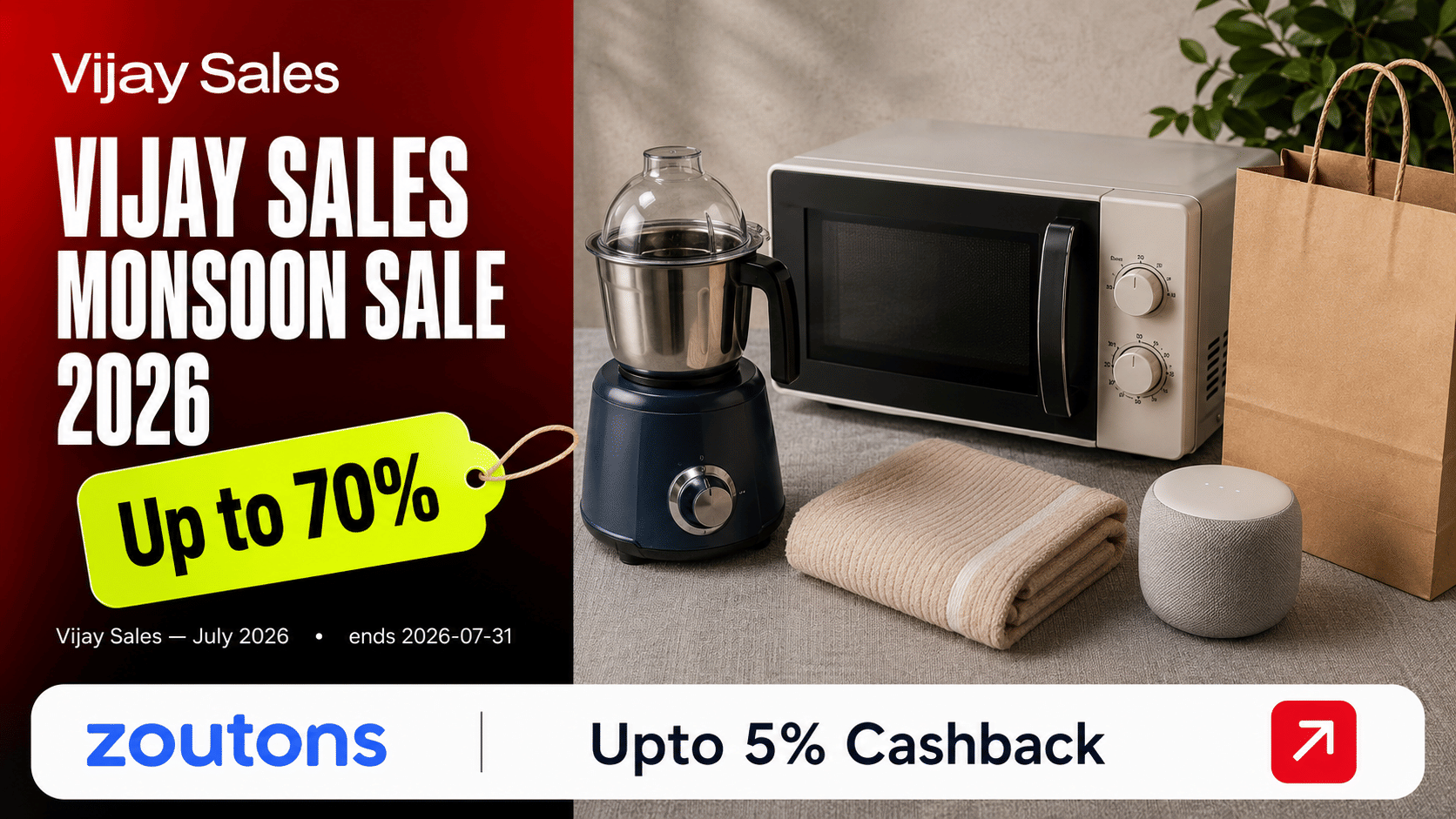 Vijay Sales Monsoon Sale 2026 — Up to <strong class='bold'><strong class='bold'><strong class='bold'><strong class='bold'><strong class='bold'><strong class='bold'><strong class='bold'><strong class='bold'><strong class='bold'>70%</strong></strong></strong></strong></strong></strong></strong></strong></strong> Off Electronics, Appliances and Smart TVs