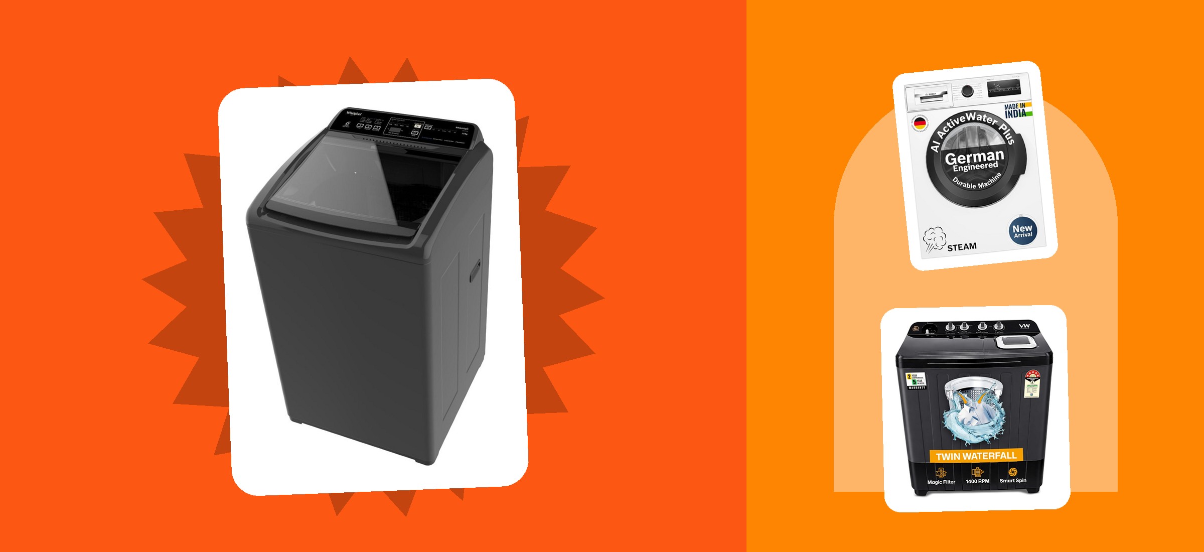 Washing Machine Price Amazon vs Flipkart August 2026: 18 Compared