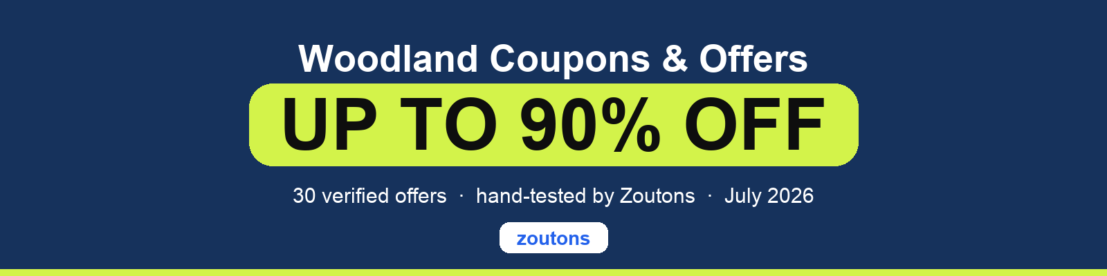 Woodland Coupons July 2026