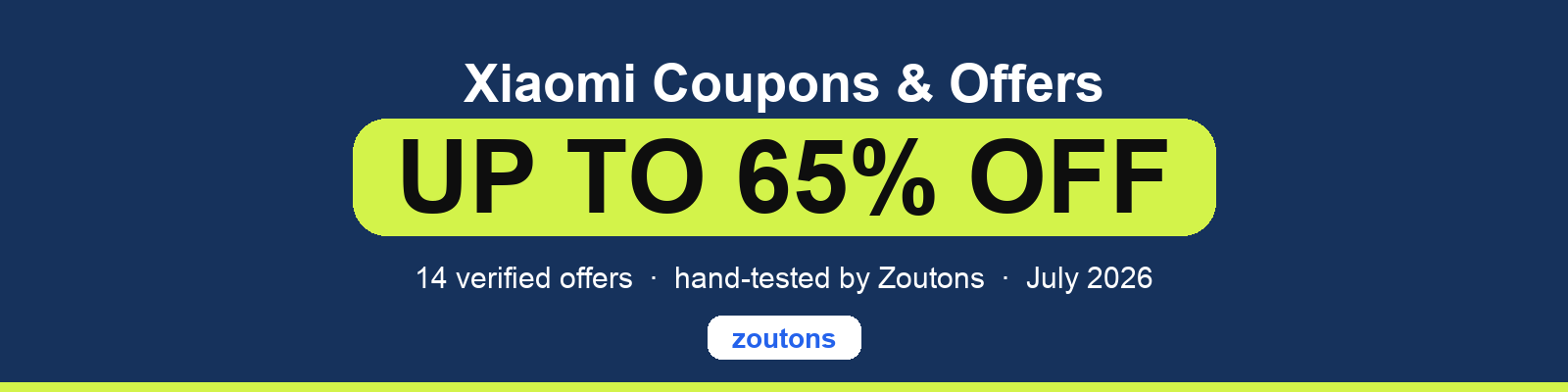 Xiaomi Coupons July 2026