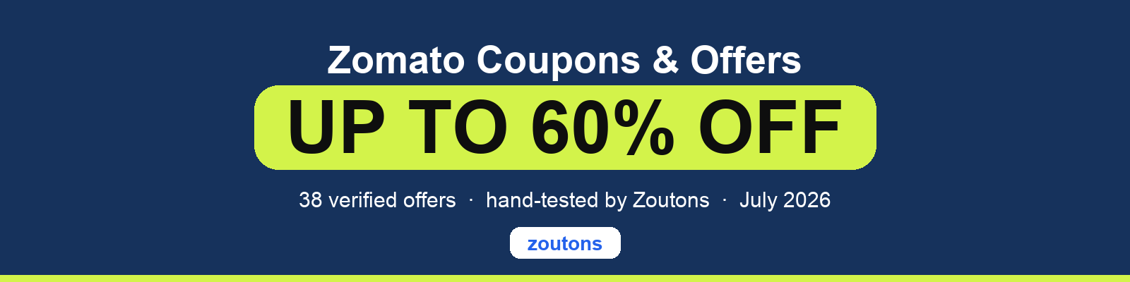 Zomato Coupons July 2026