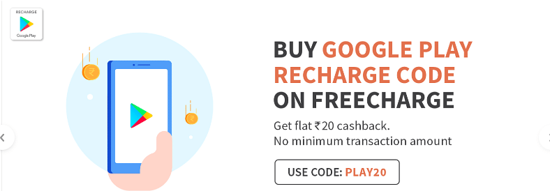 Airtel Recharge Rs 20 Cashback from Freecharge