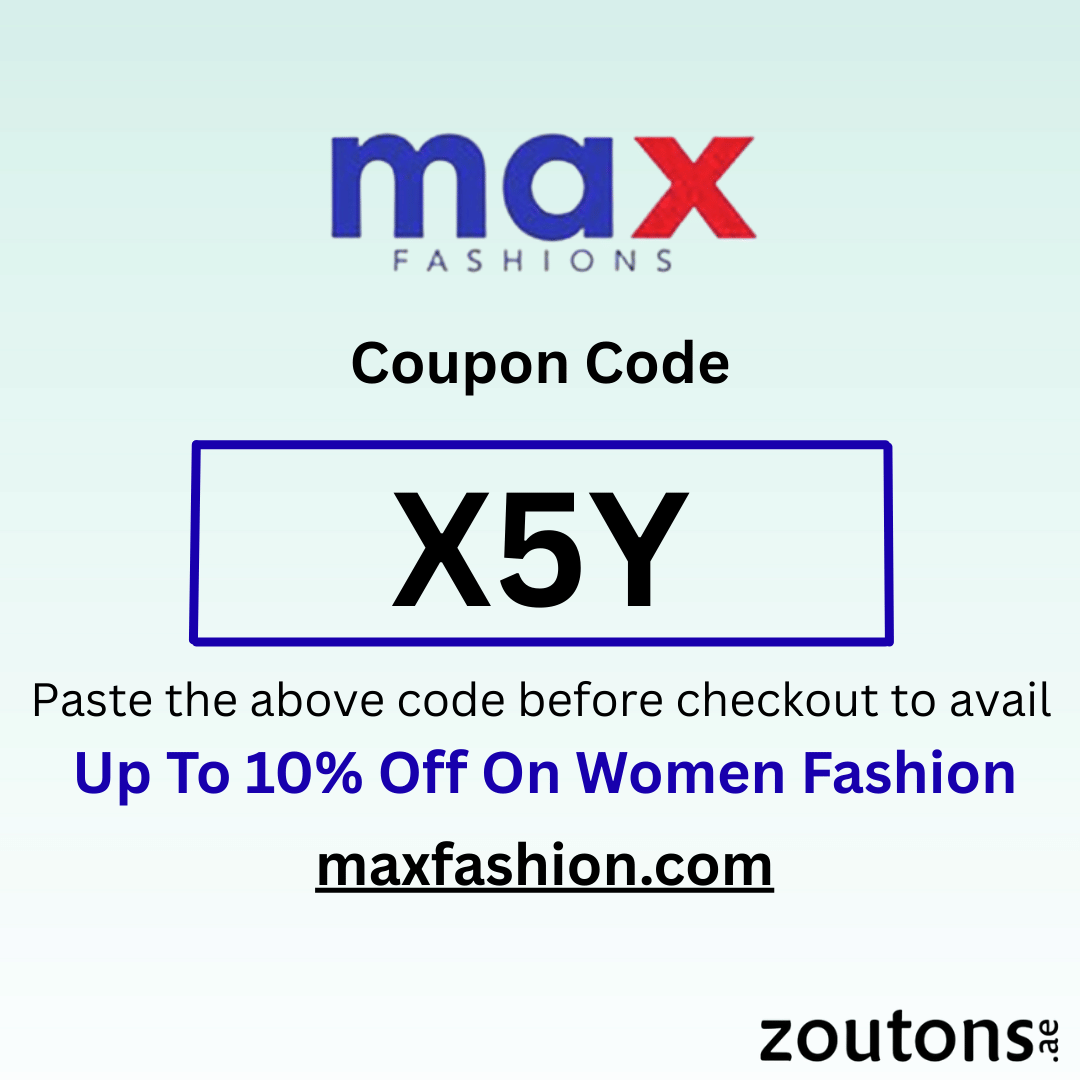 Use Max Fashion Coupon Code: X5Y
