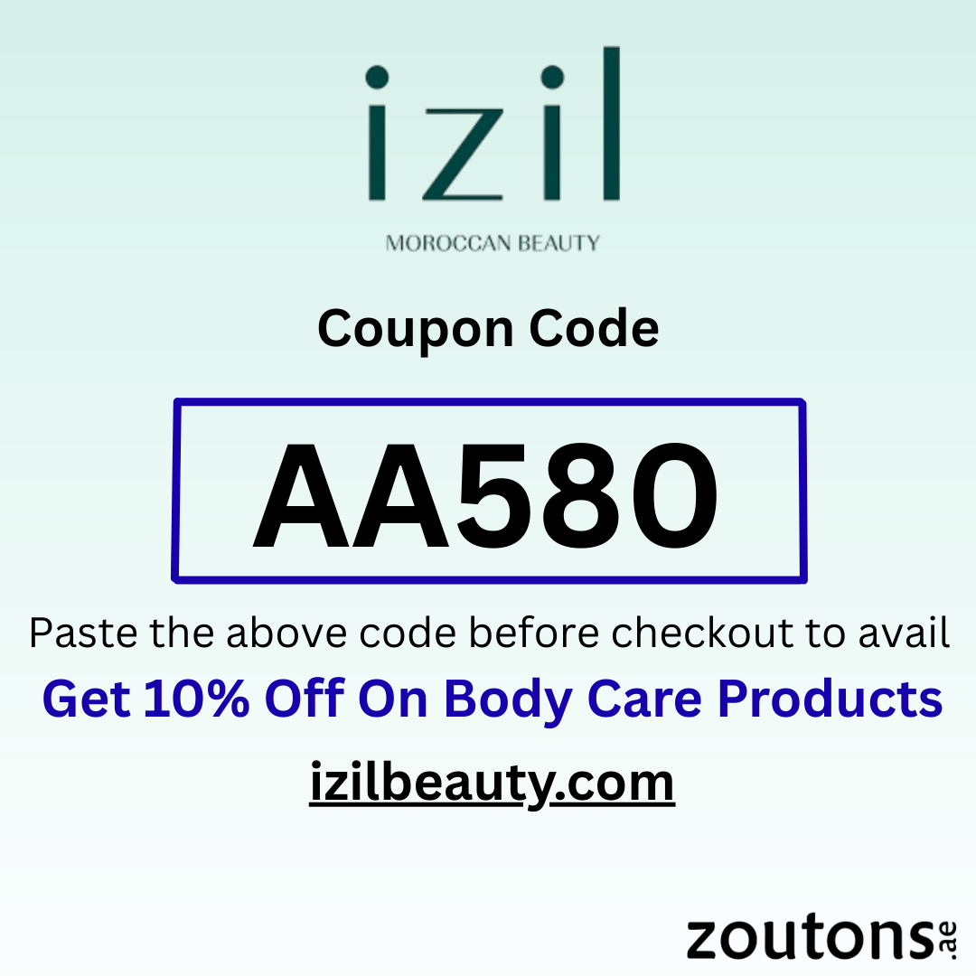 Use Izil Beauty Coupon Code: AA580