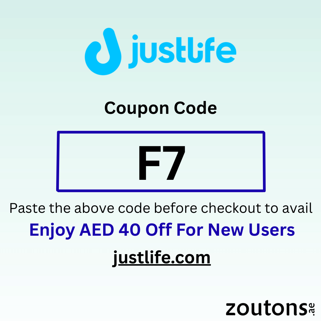 Use Justlife Coupon Code: F7